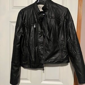 Maralyn & Me black leather jacket women’s XL